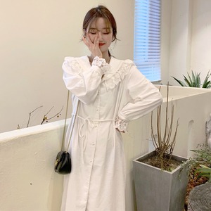 ✞ロリータJK制服 スリット入スプリングスタイルホワイトワンピースドレスOP シャツ スカート 薄手 大人ガーリー スウィート キュート カジュアル 春物 春夏秋冬 ✞✝✞ゴシック ゴスロリ SM ワンピース 黒 靴 大きいサイズ タイツ ヘッドドレス スカート バイブル 雑誌 本 タイツ アクセサリー ミリロリ 甘ロリ クラロリ 和ロリ エレガント 黒ロリ 姫ロリ 華ロリ BB-BB80834689775