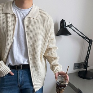 ラペルジップアップニット　MT0080315