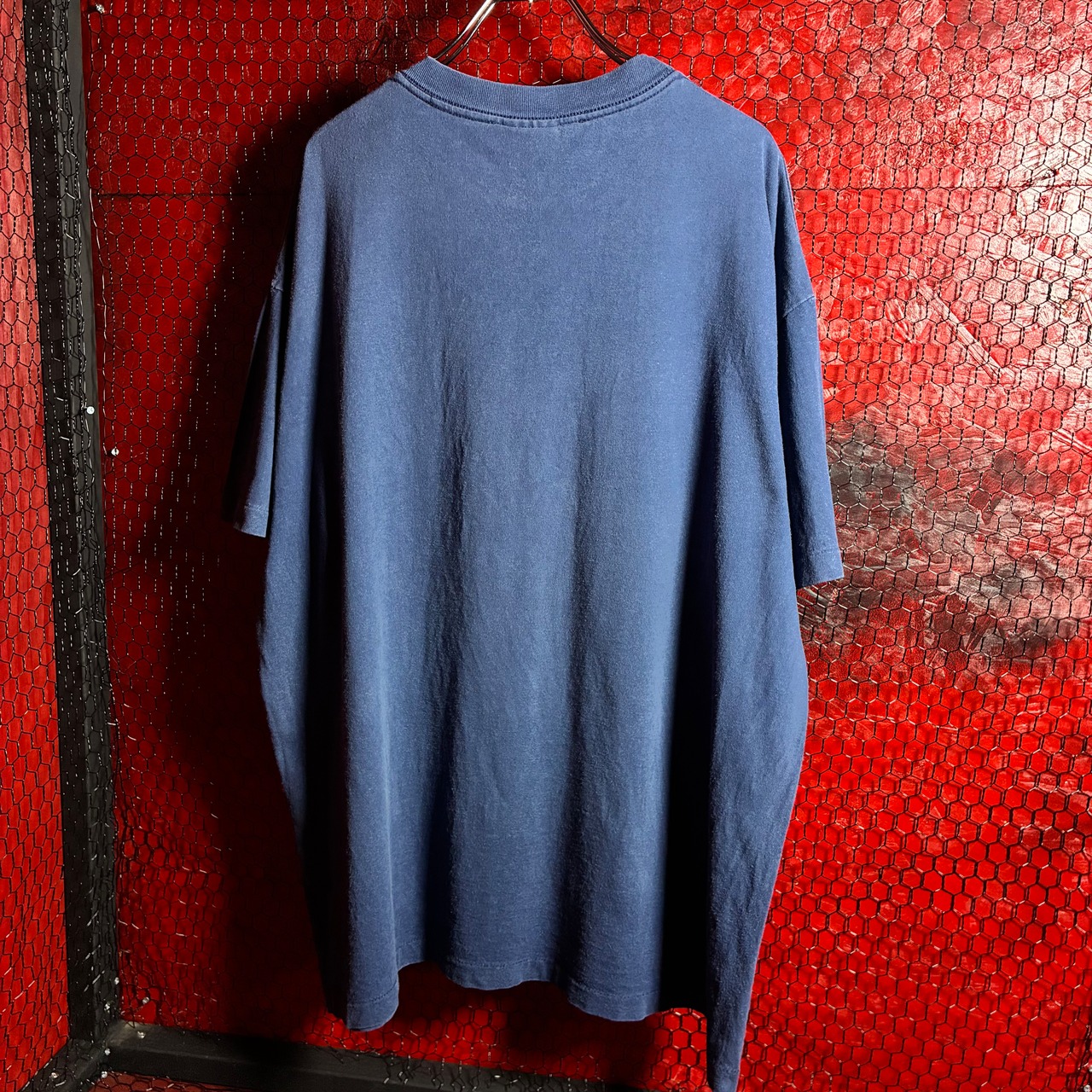 90s USA製 TOMMY HILFIGER ロゴTシャツ ネイビー トミー