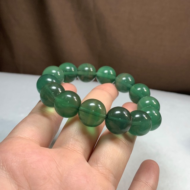 プレミアム・濃厚グリーンフローライトブレスレット