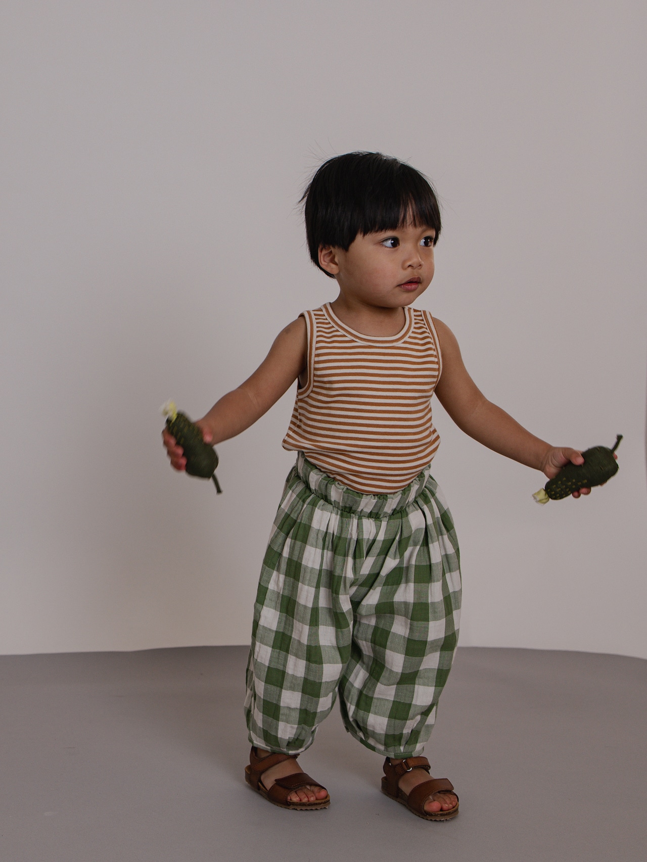 【即納】ORGANIC ZOO / Dill Gingham Resort Pants