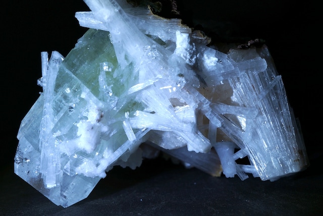 グリーンアポフィライト/スティルバイト/スコレサイト Apophyllite/Stilbite/Scolecite 863