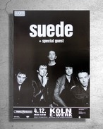 『Suede スウェード』2002年ドイツ/ケルンでのライブ告知ポスター