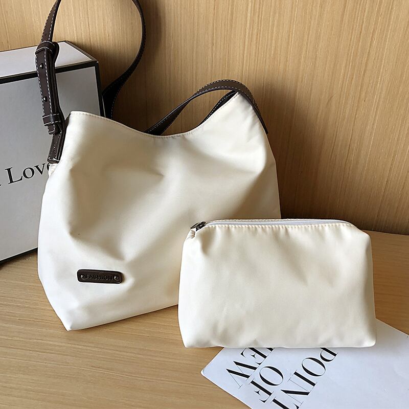 バッグレディース大容量2020夏ニューウェーブシンプルワイルドショルダーバッグインファッションキャンバストートバッグ Tiancai_Wing_Bag6892975