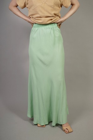 FLARE MAXI SKIRT (GREEN) 2204-95-91