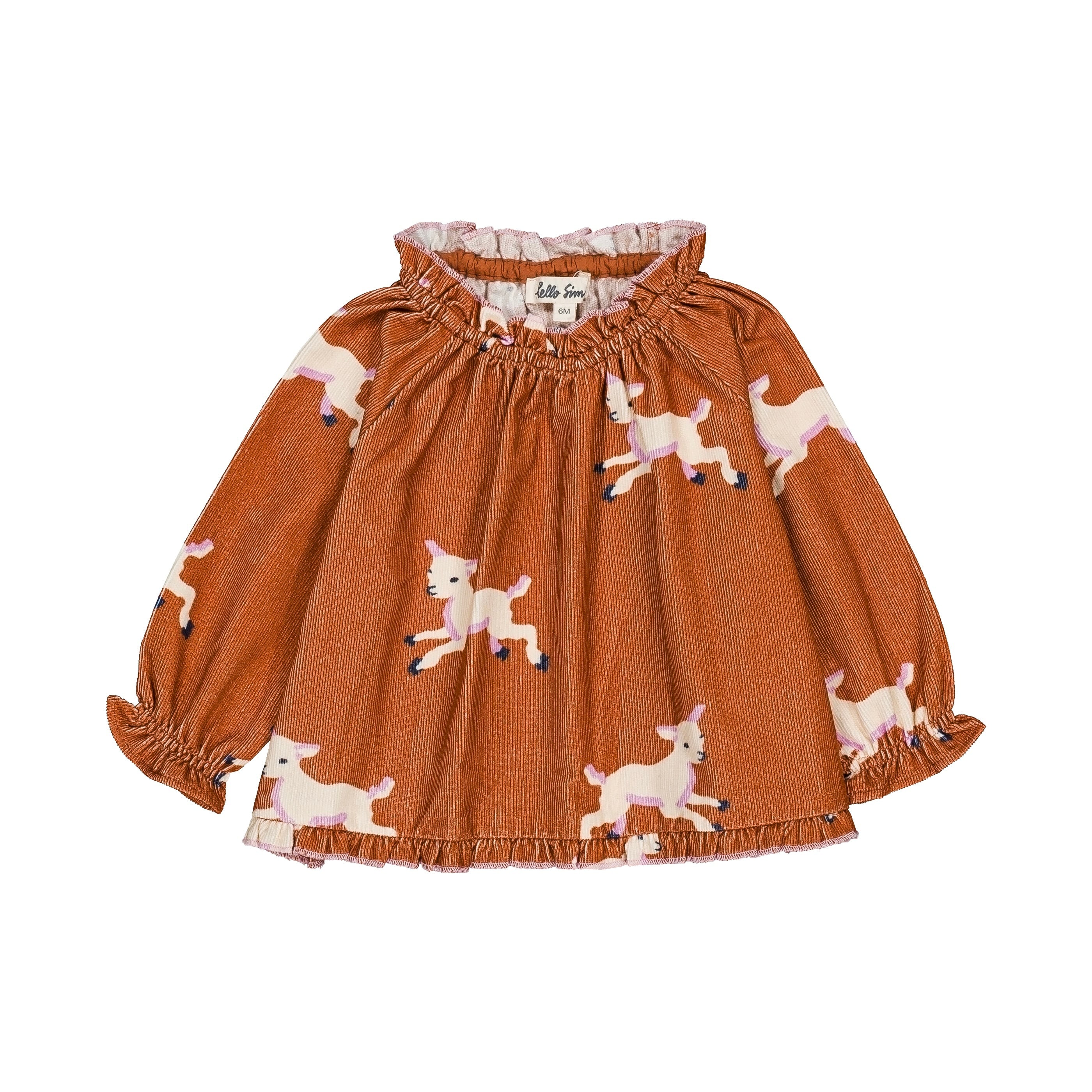 《hello Simone 2025AW》Maline baby blouse / Lamb Sunburn