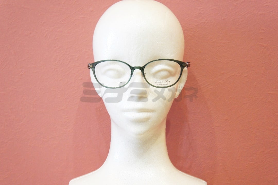 本田翼さん着用】Line Art メガネ CHARMANT XL1472 GN trio ボストン