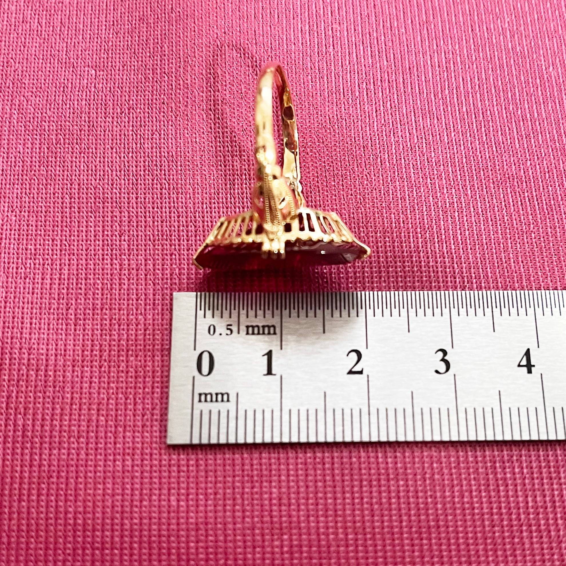 日本の作品】昭和レトロ デザイン 千本透かし ヴィンテージ リング K18