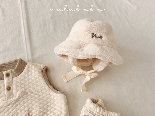 【予約】Fur Ear-flap Bucket Hat (Bebe)