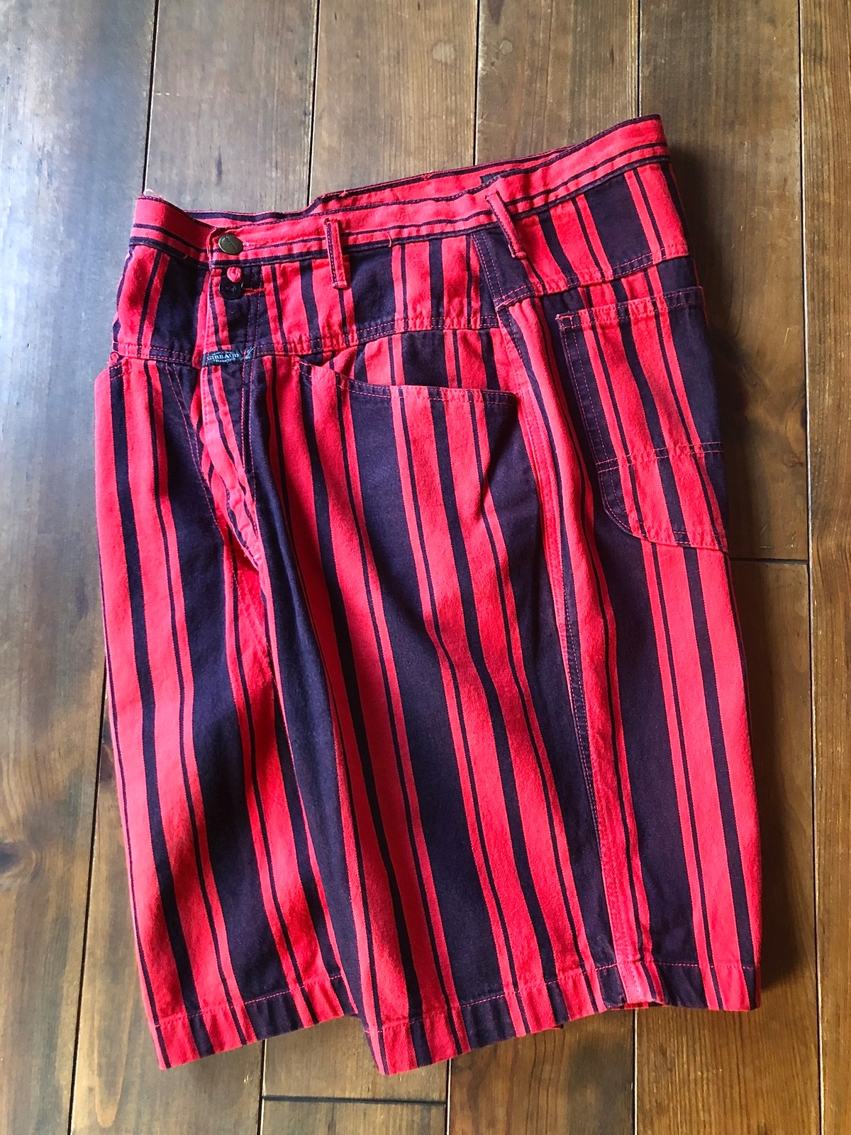 90s MARITHE FRANCOIS GIRBAUD STRIPE SHORTS | SLOW RIDE