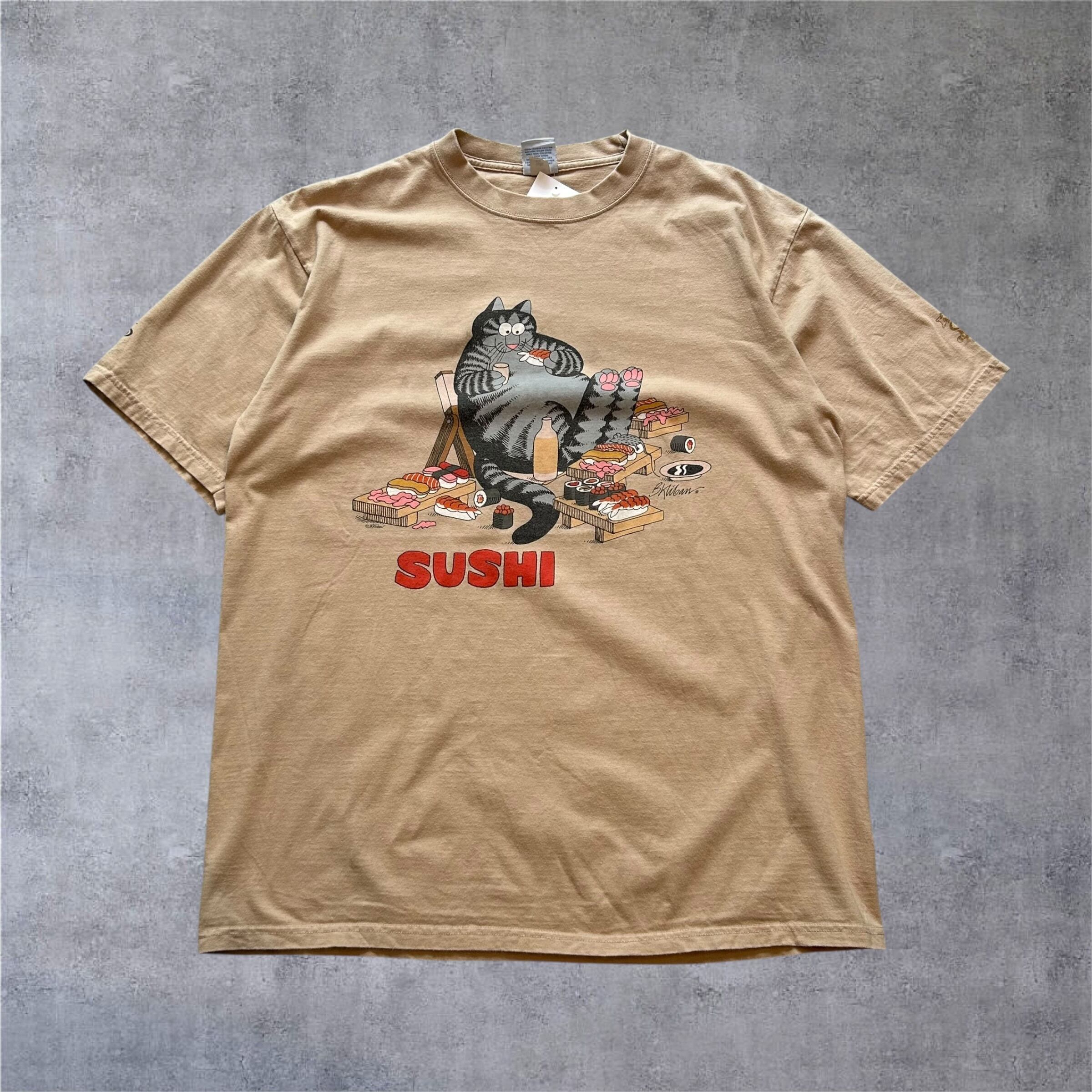 2000s〜 Kliban Cat Coffee Dye T-shirt【高円寺店】