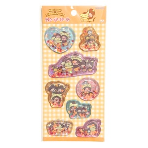 ウォーターシール　モンチッチ×ポムポムプリン　むぎゅっと