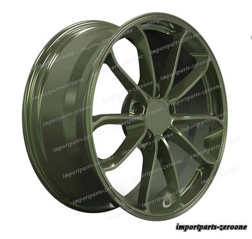 20インチ NATO グリーン GT4 スタイル ホイール ポルシェ 911 20x8.5 20x11 ナロー -BRN-12215