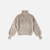 Shaggy High Neck Knit