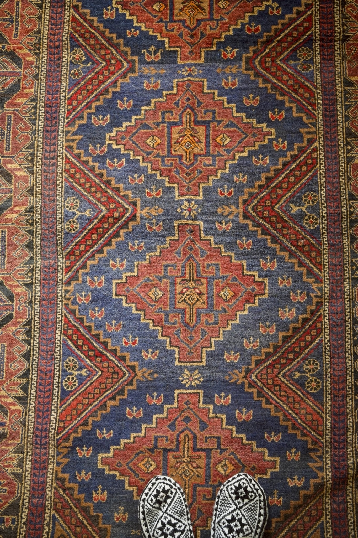 2065-Vintage Taimani rug | 手織りのヴィンテージラグ専門店 | Bahr