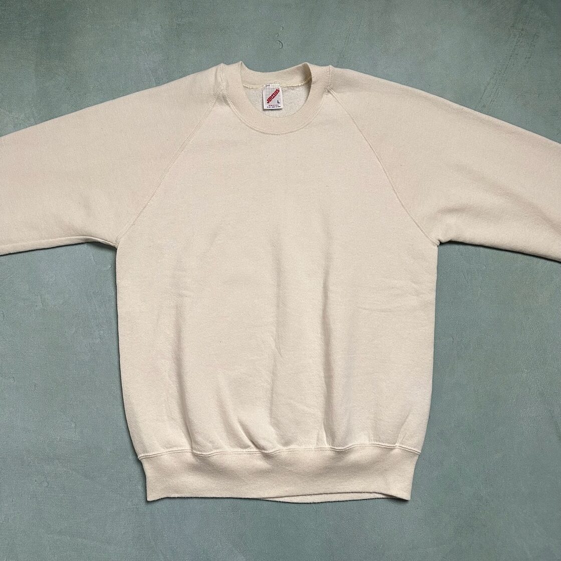 JERZEES 80s USA製 無地スウェット ラグラン ヴィンテージ 2XL（80s 