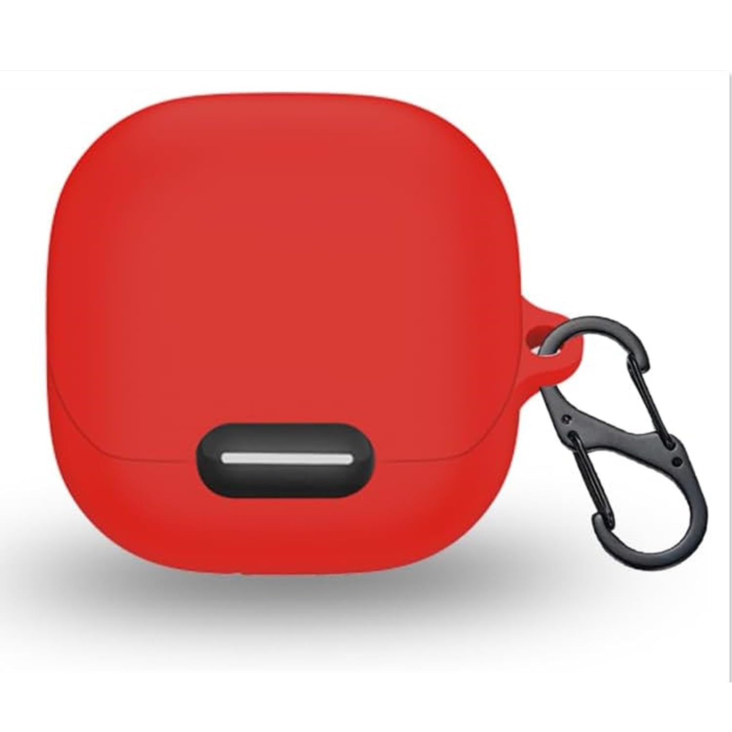【努力特価】liberty 4 NC用 ケースカバー liberty 4 nc 用カバー シリコン製 全面保護 落下防止 紛失防止 キズ防止 耐衝撃 軽量 装着充電可能 カラビナ付き (赤)