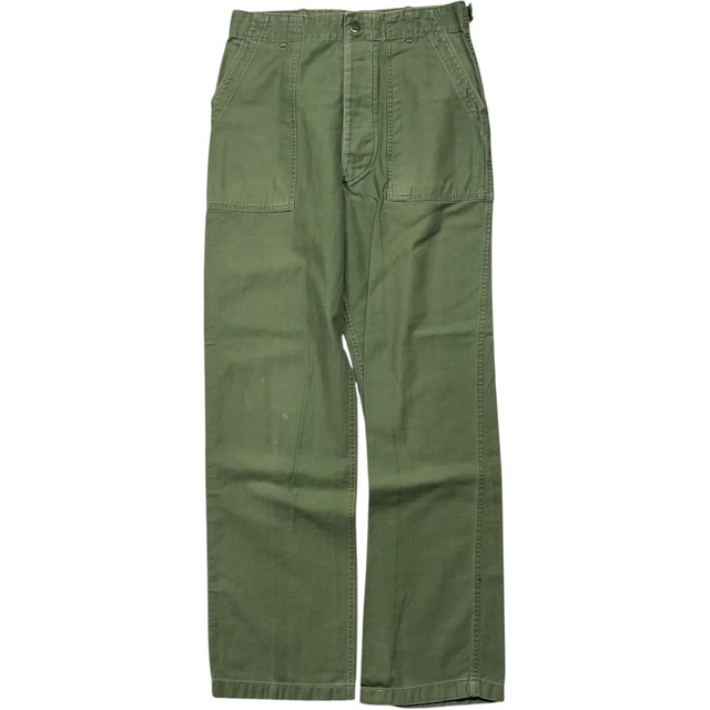 《実寸 W30L31》 U.S.ARMY アメリカ陸軍 OG-107 ベイカーパンツ ミリタリーパンツ カーキ USA製 50年代 vintage no.6367