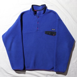 美品 L 99年 ブルー Snap-T Patagonia パタゴニア シンチラ Synchilla 青 スナップT
