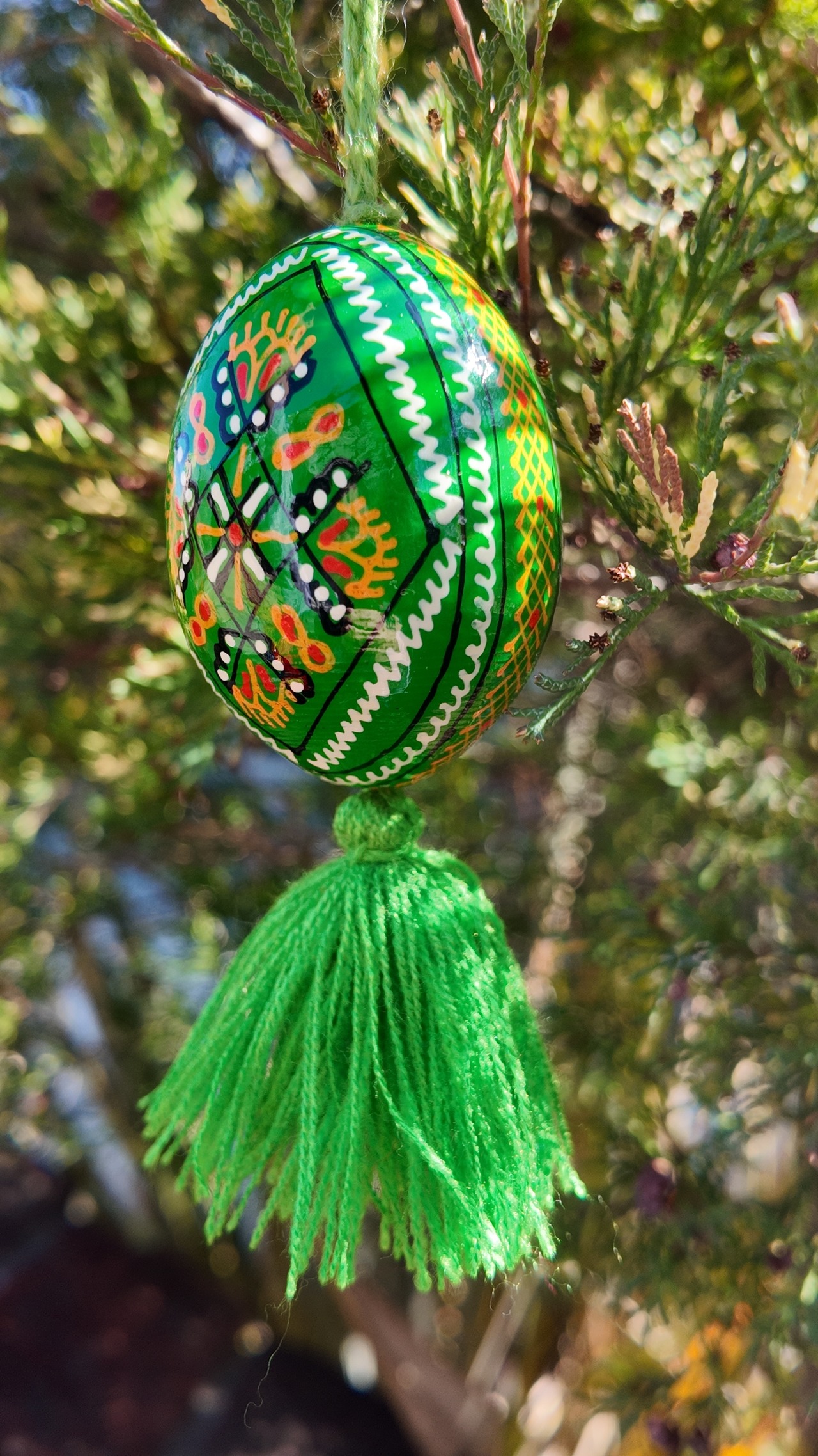 装飾用木製プィサンカ現代的なフツル様式（イースターエッグ）　 - 3