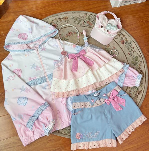 ゆめかわいい お洋服セット Tiny】胸元開き角襟セットアップ – レディースファッション通販の夢