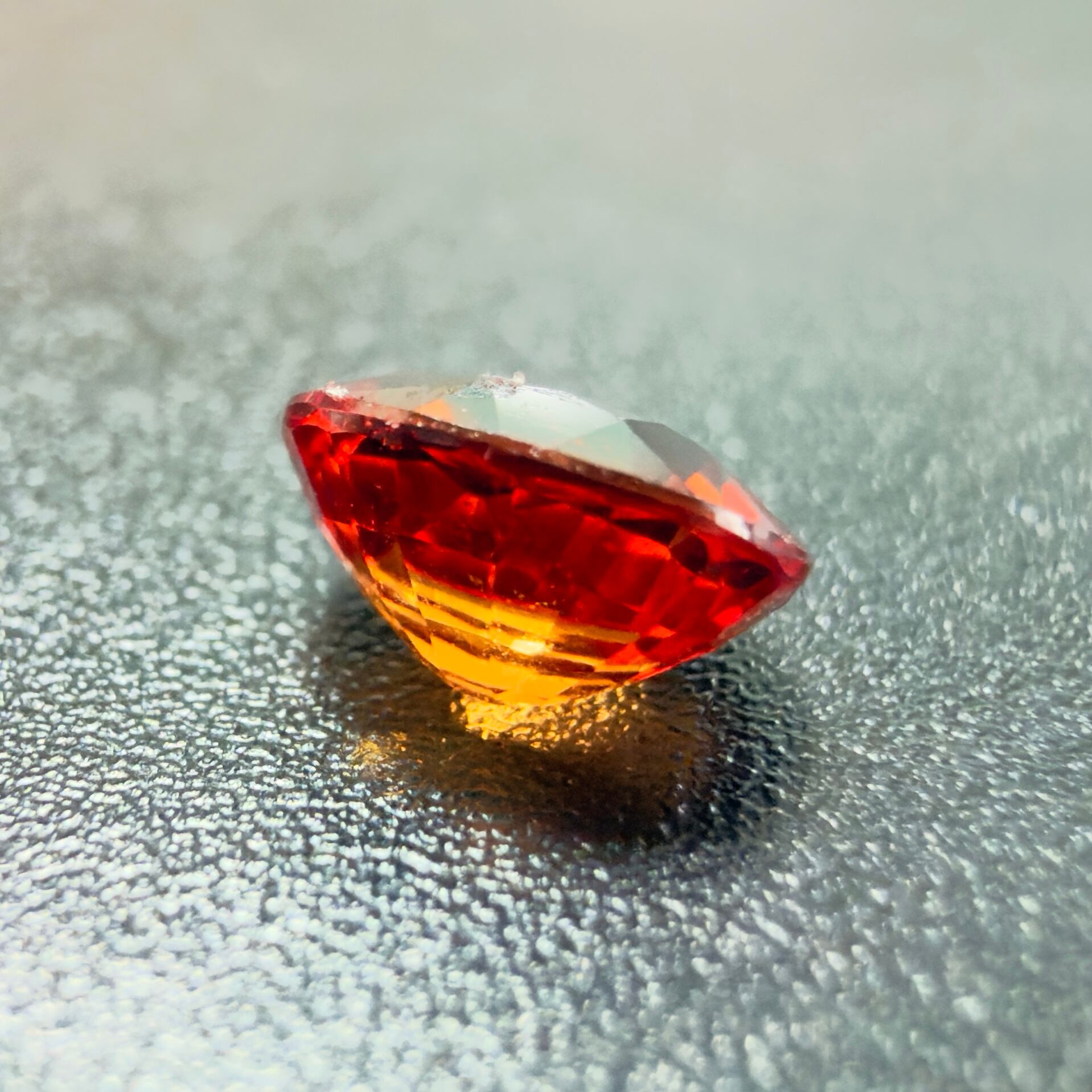 スリランカ産非加熱天然オレンジサファイアルース オレンジサファイア】 ルース スリランカ産0.48ct | たからいしルース