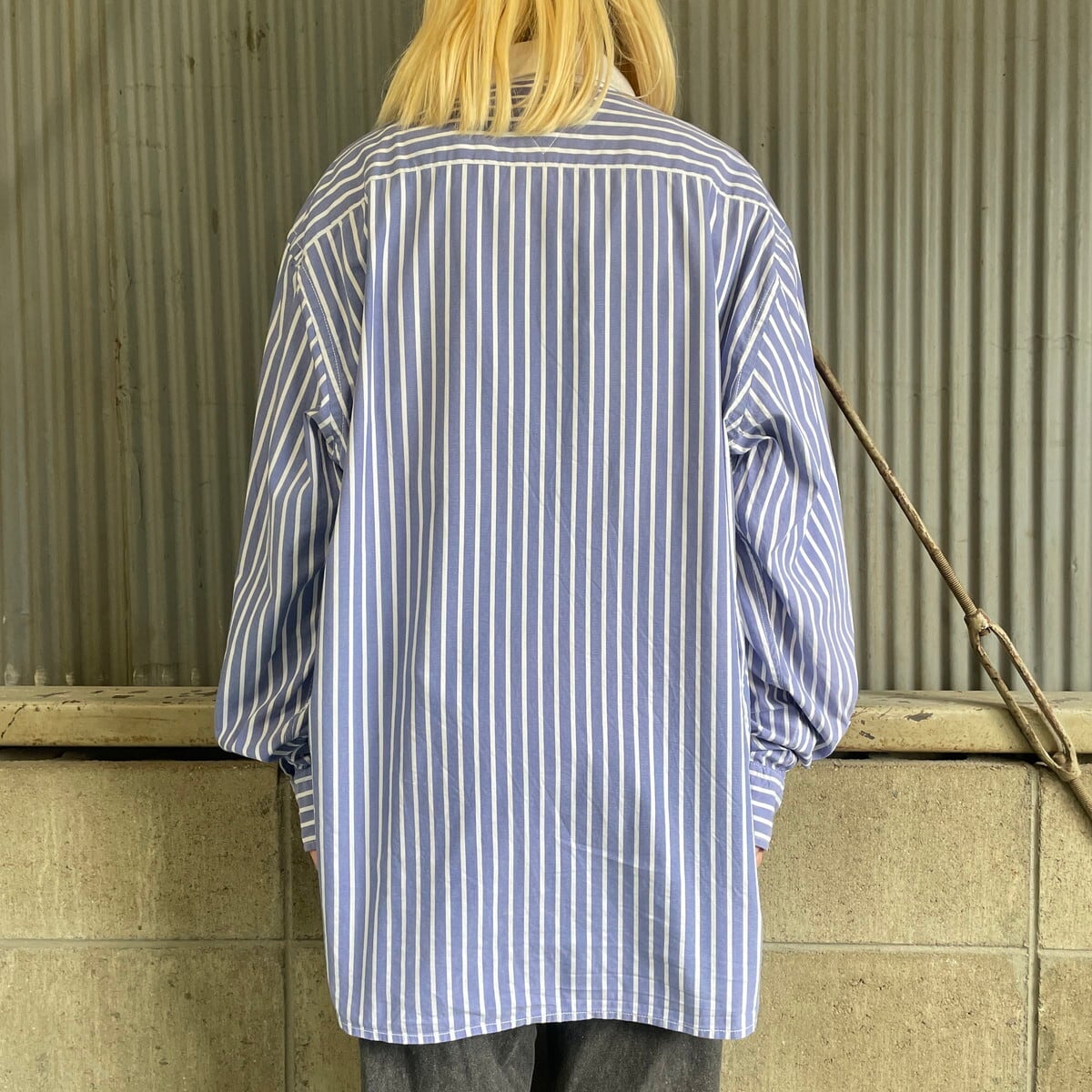 TOMMY HILFIGER トミーヒルフィガー ストライプ コットンシャツ 長袖