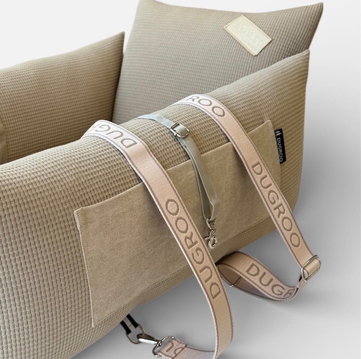 限定数量 All-Round L Driving Kit【Dark Beige】with shade screen / Dugroo / Dog Car Seat / 日本未入荷