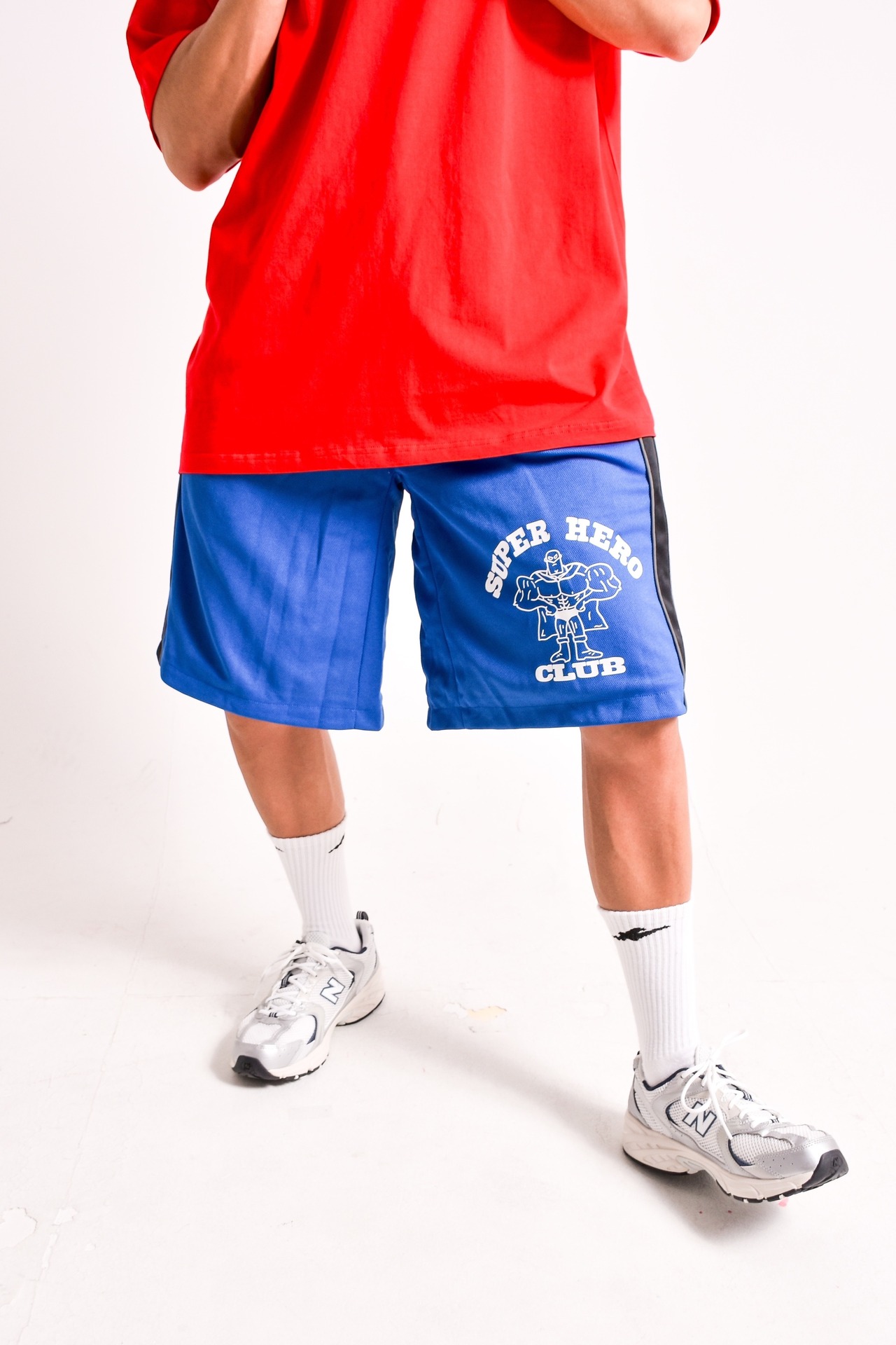 SHC ビッグジャージ ハーフ ブルー