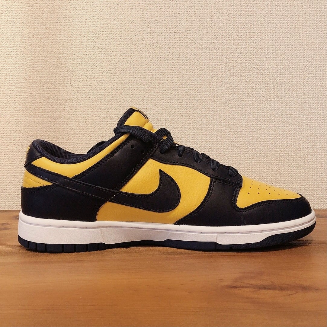 NIKE DUNK LOW MICHIGAN VARSITY MAIZE/MIDNIGHT NAVY-WHITE 27cm ナイキ ダンク ロー  レトロ ミシガン 紺黄