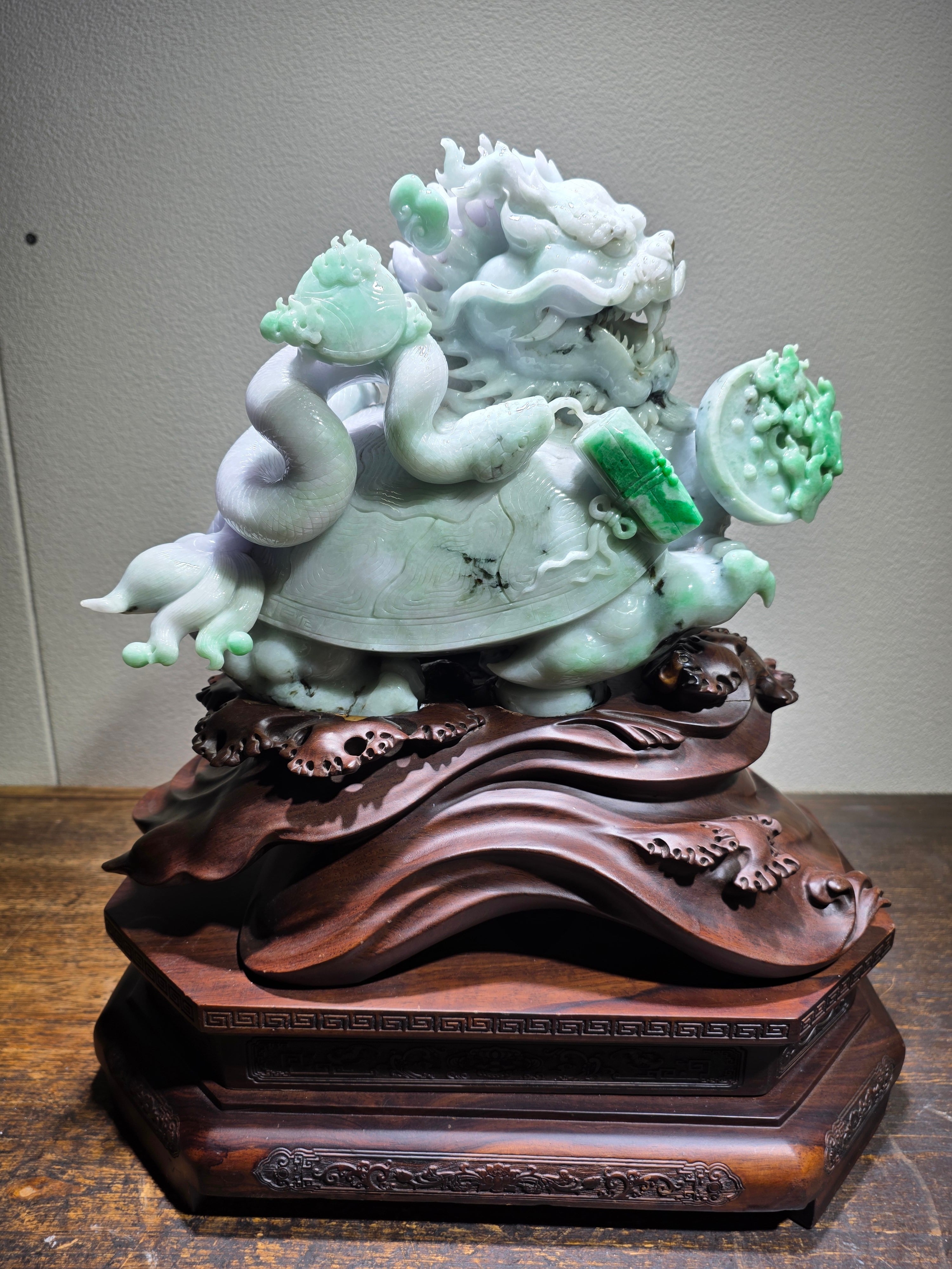 高級彫刻品 天然水晶龍 no,8 | KAMEDASHOJI