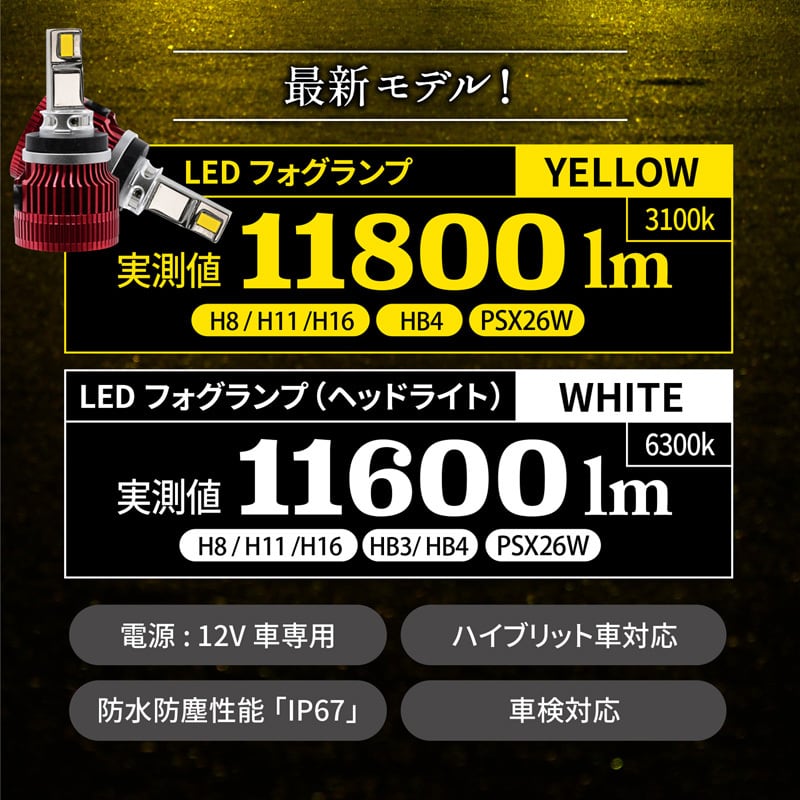 VELENO ULTIMATE 11800lm / 11600lm LEDフォグランプ / ヘッドライト