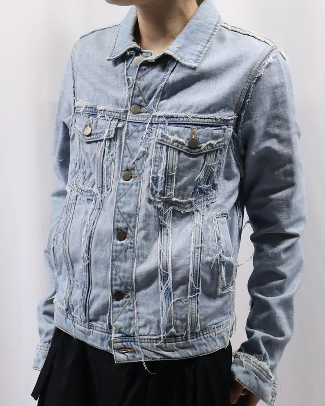 【Maison Margiela×H&M】fringe design denim jacket