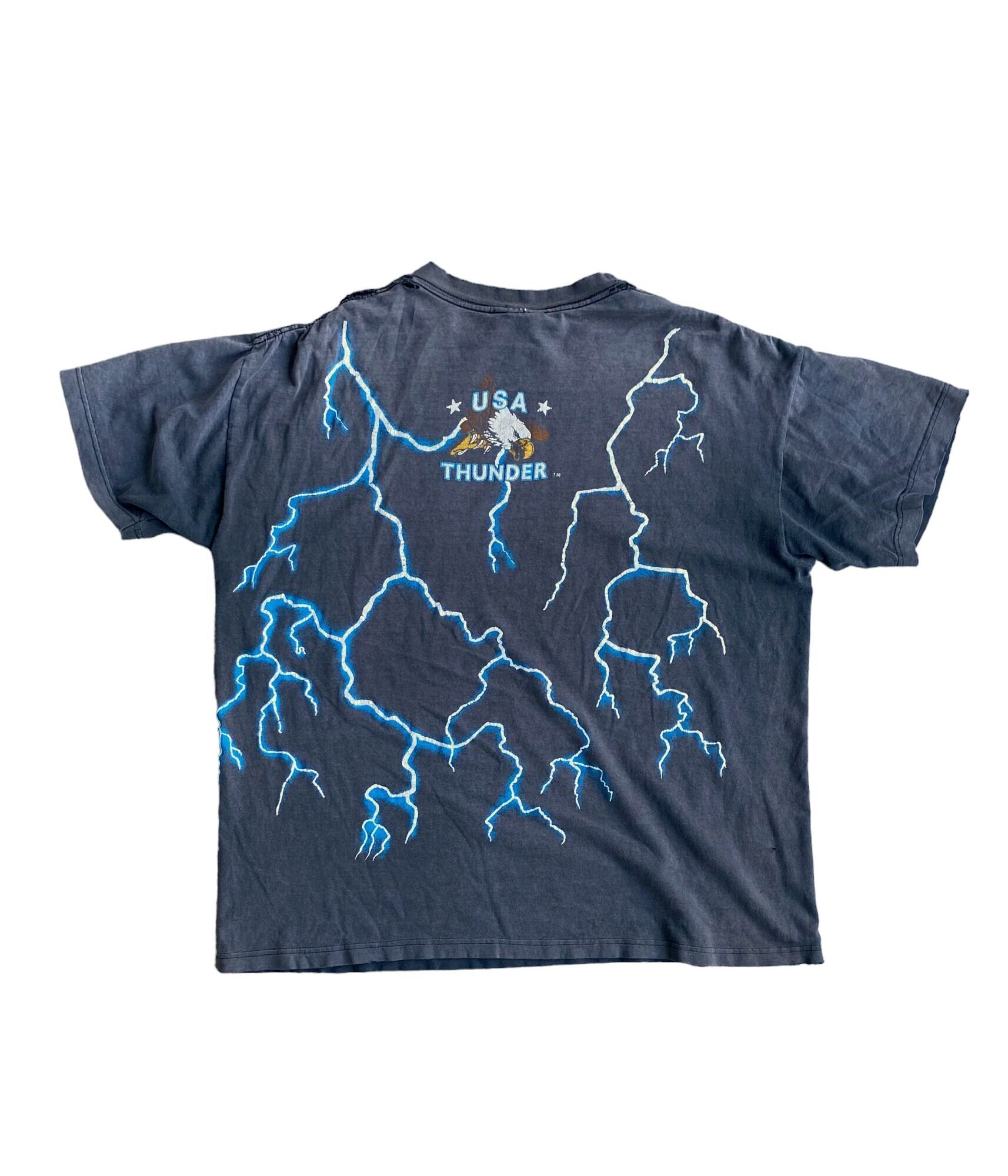 Vintage 90s XL T-shirt -AMERICAN THUNDER EAGLE- | BEGGARS BANQUET 