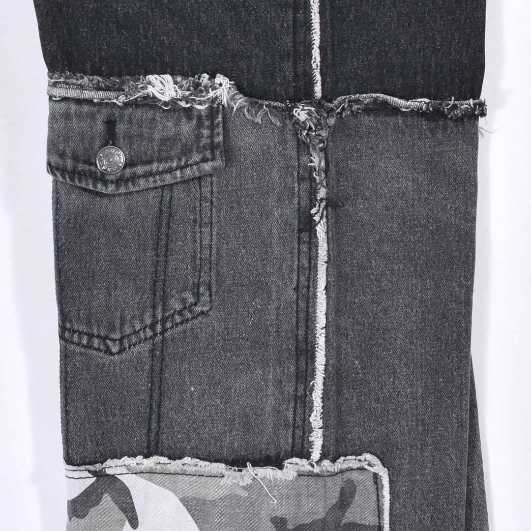 50%OFF】デニム×カモフラ ドッキングデニム | VOLCAN&APHRODITE