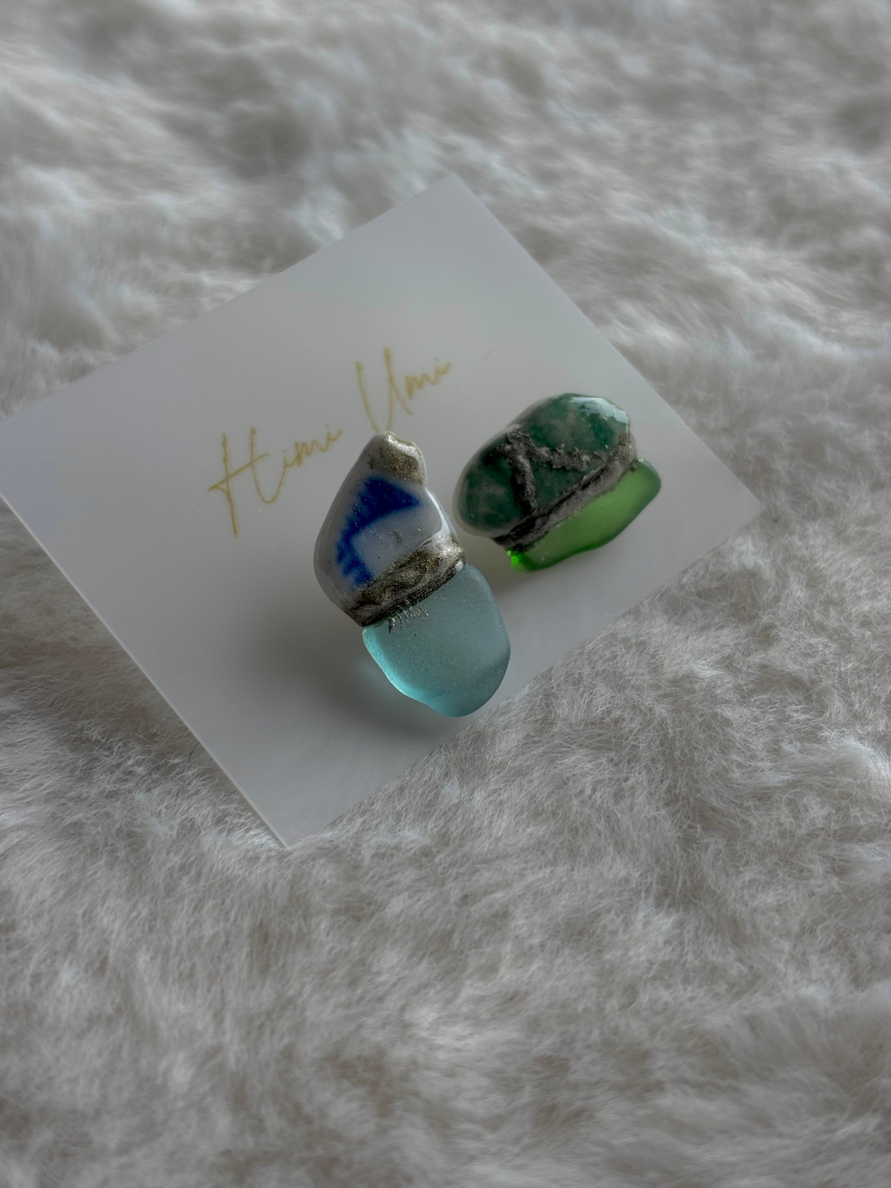 シー陶器イヤリング/錫碧‐SUZUAO‐