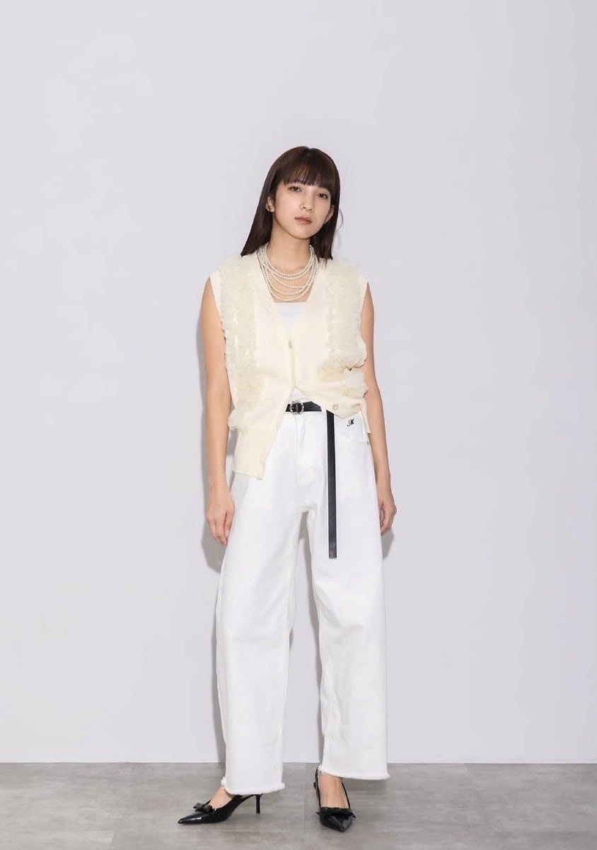 MARGAUX VINTAGE 】チュールフリルベスト | valance 福井｜レディース
