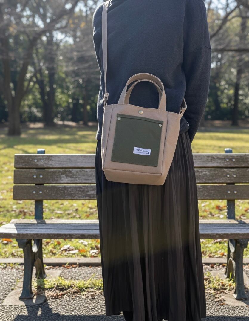 帆布 大人のミニショルダー｜ 長財布も入る 小さめショルダーバッグ
