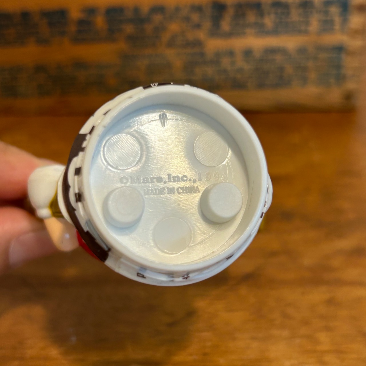 M&M's　 フィギュア　バレンタイン　チューブトッパー　レッド　ハート　ミールトイ　MU-294