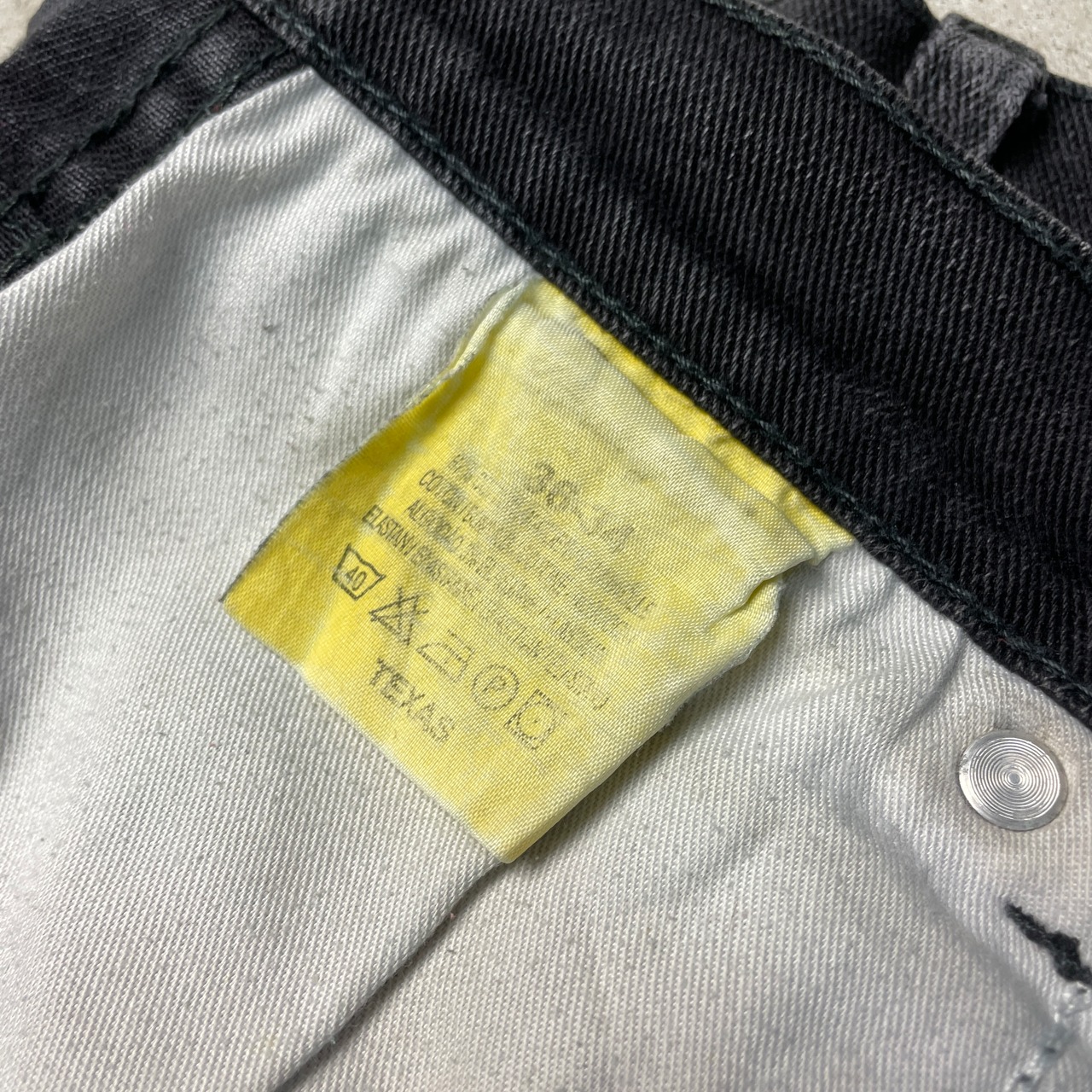 Wrangler ラングラー TEXAS STRETCH ブラック デニムパンツ 黒 メンズ 