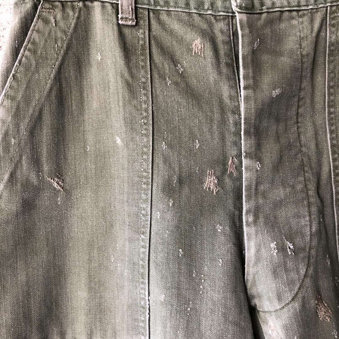 KU142 本物 US ARMY アメリカ軍 ベイカーパンツ 50s OG107 KU142 本物 US ARMY アメリカ軍 ベイカーパンツ 50s OG107