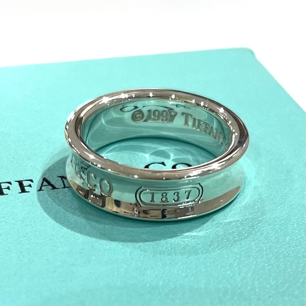 TIFFANY&CO】2062 ナローデザインシルバーリング 18号／ヴィンテージ