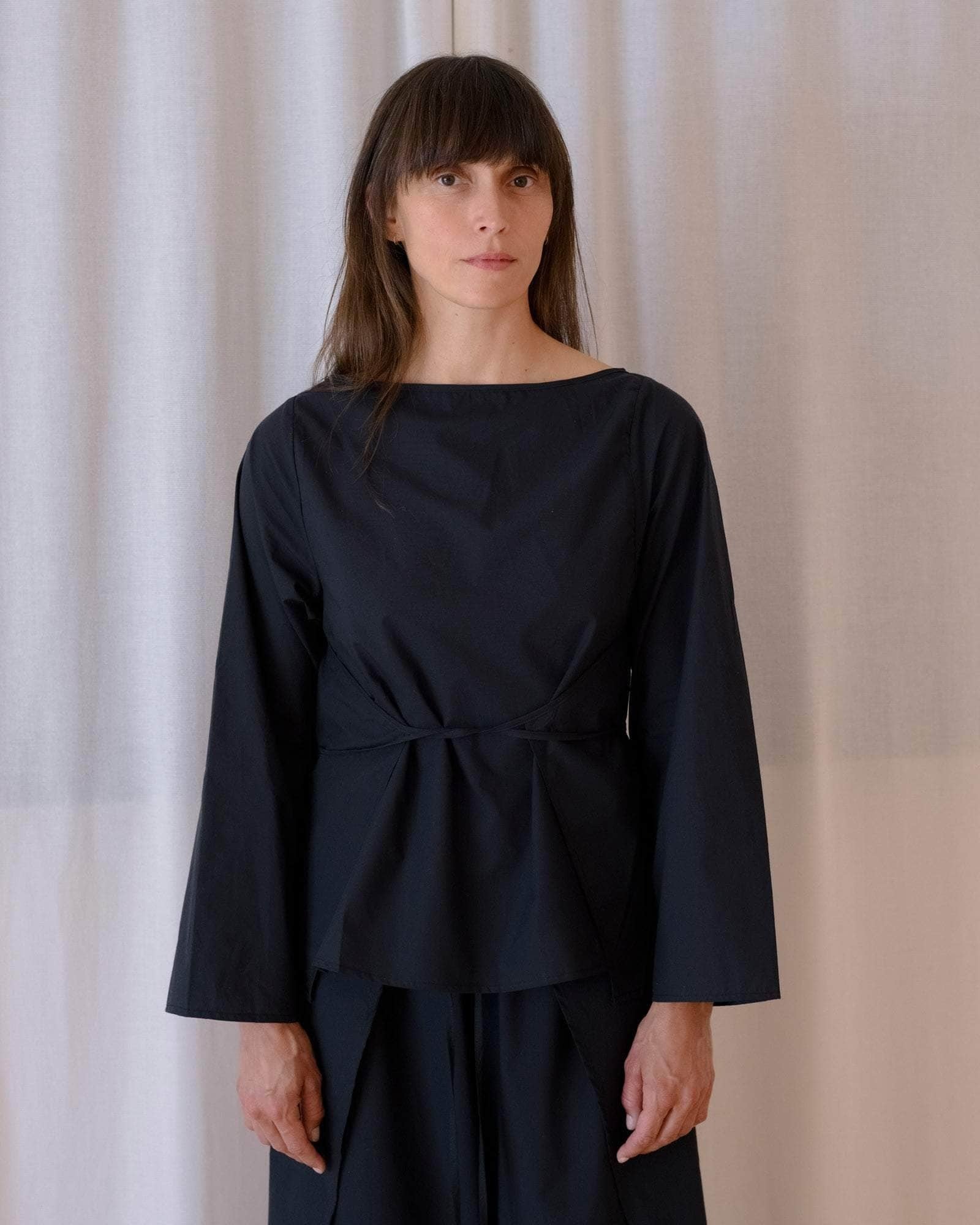 Baserange (ベースレンジ) DECTI LONG SLEEVE TOP (BLACK) | H Nagano