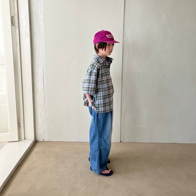 【予約】check shirt / GRUE BABA（ junior）