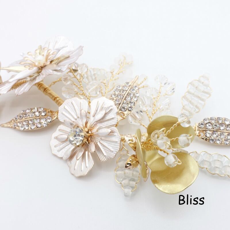 H-064 ウェディング アクセサリー 【小枝ボタニカルフラワー