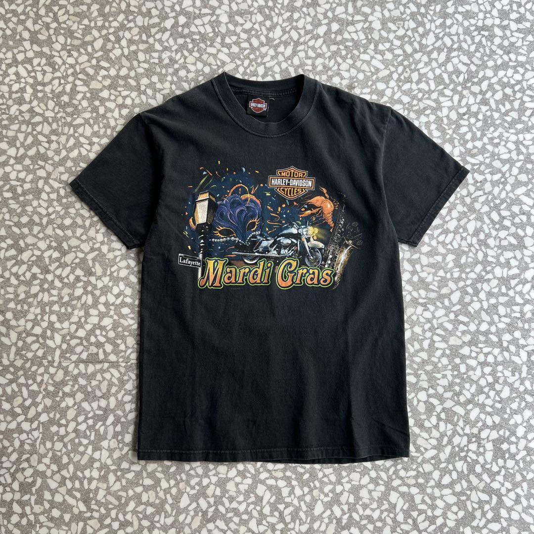 HARLEY-DAVIDSON / 00's- Kardi Gras lobster T-shirt size M相当 | PAY ID