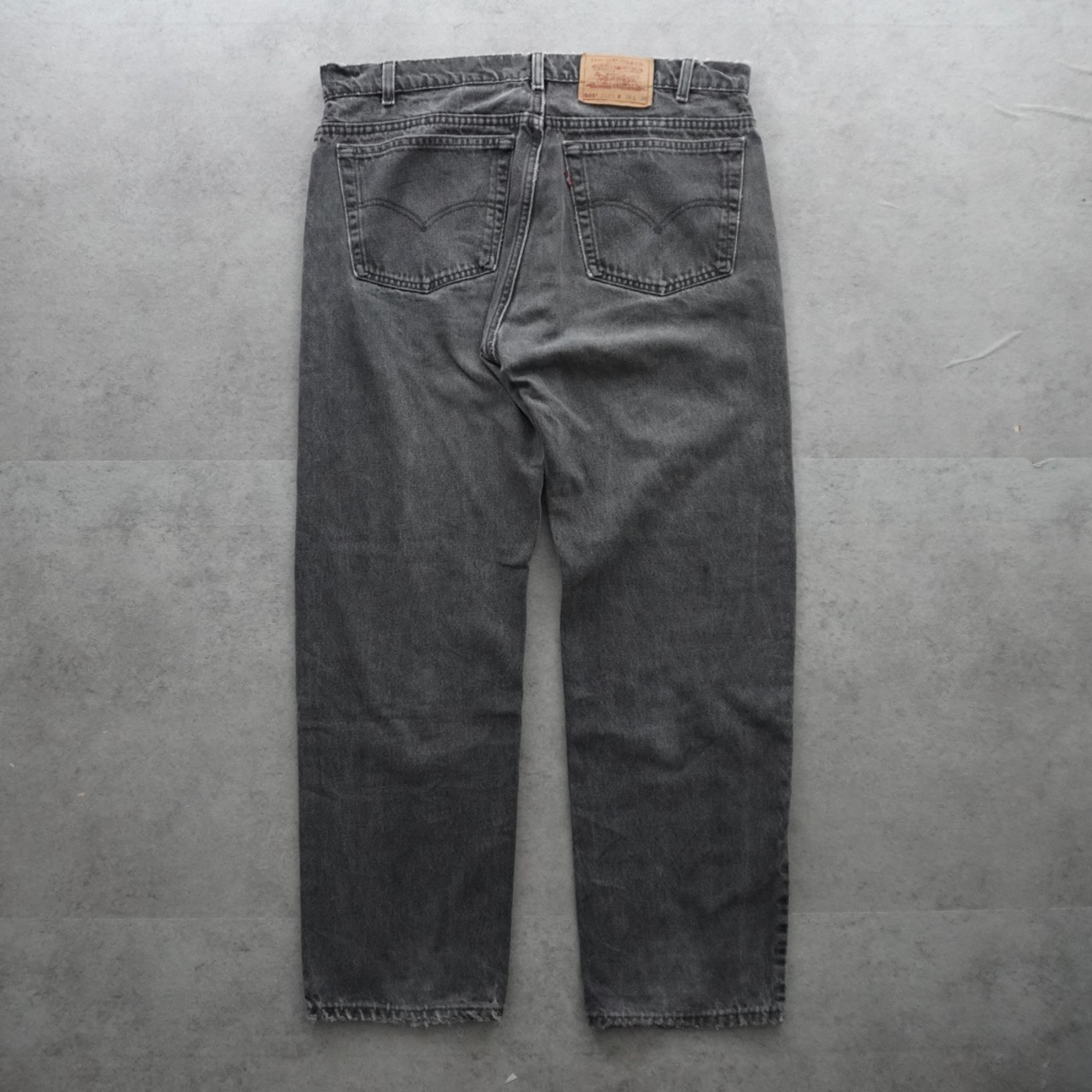 90s Levi's 505 black denim pants "made in USA" [W37L29相当] 古着 - 3