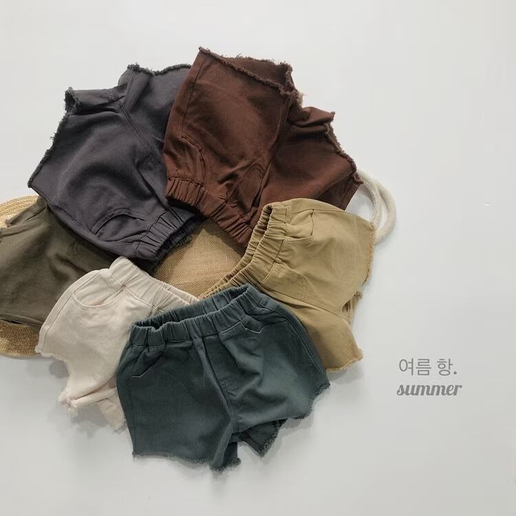 【発注】切りっぱなしくすみショートパンツ