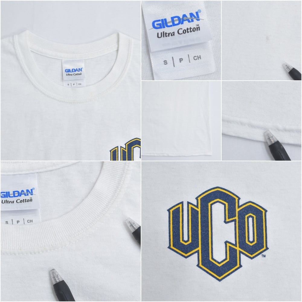 2019 GILDAN UCO カレッジロゴ デザイン 両面プリントデザイン Tシャツ