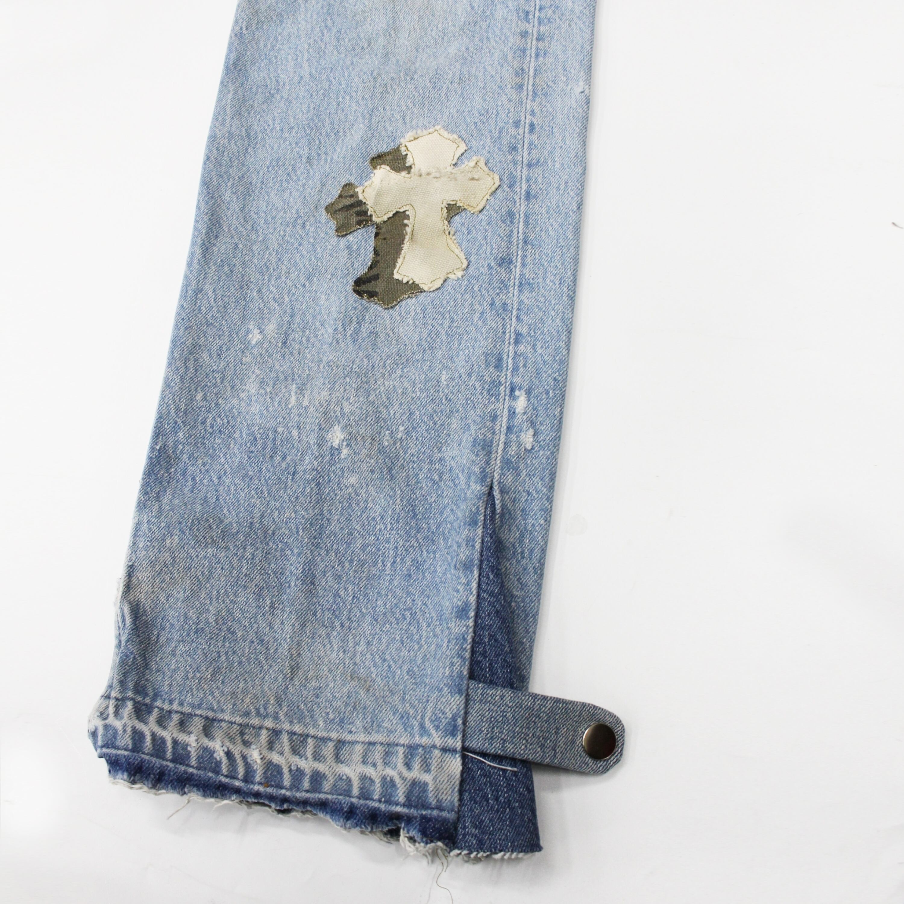Re:501xx Remake Cross Patch 2Way Denim W32 L36 | ［CSNV］® MAISON 